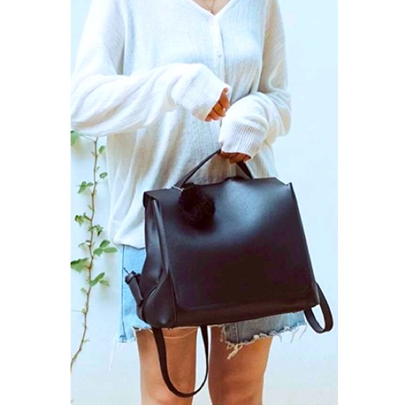 SHEIN Handbags - NWT MINIMALIST FLAP BACKPACK BY SHEIN! PUFFER NOT INCLUDED!